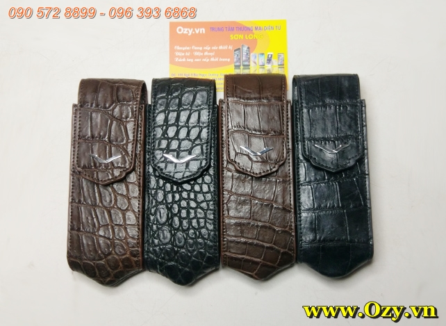 Bao đựng vertu da cá sấu